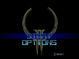 Quake II title screen for Playstation
